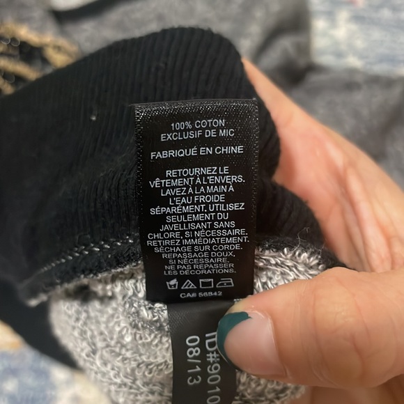 Cropped beaded detailed cheetah with white lace long sleeve sweater. - Picture 5 of 6